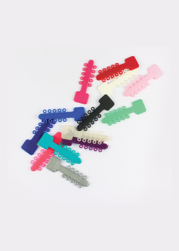 Mini Elastic Lig  Ties Met/Silver  120 - Pk 1000